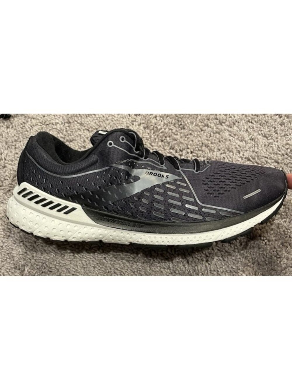 Men's Brooks Adrenaline 21 Gray Running Shoes Size 11.5 D